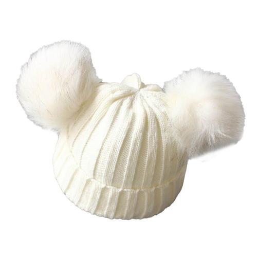 Joli Bonnet À Pompon Pour Bébé, Tricoté, Chaud, Pour Fille Et Garço... on Productcaster.