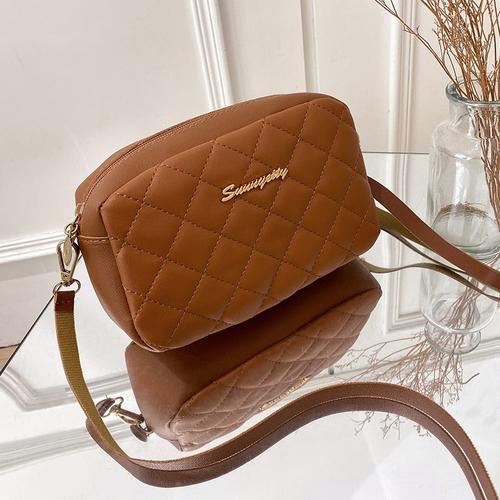 Sac à bandoulière en losange brodé pour femmes, sac à épaule de cou... on Productcaster.