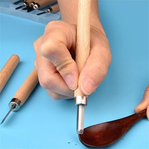 Ciseau Professionnel Pour Sculpture Sur Bois, Ensemble D'outils À M... on Productcaster.