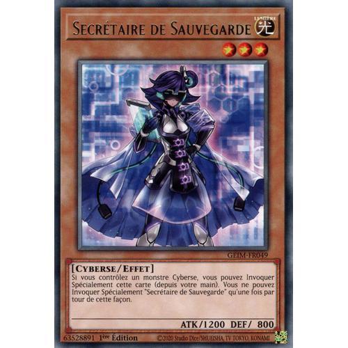 Yugioh! Secrétaire De Sauvegarde (Geim-Fr049) on Productcaster.