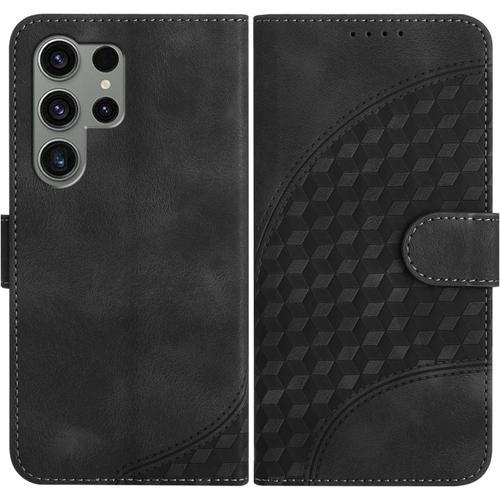 Jmdc Coque Pour Samsung Galaxy S24 Ultra, Cuir Pu Étui Flip Portefe... on Productcaster.