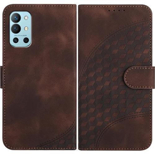 Jmdc Coque Pour Oneplus 8t/9r, Cuir Pu Étui Flip Portefeuille À Rab... on Productcaster.