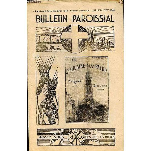 Bulletin Paroissial De St Hilaire La Palud Juillet Août 1945 on Productcaster.