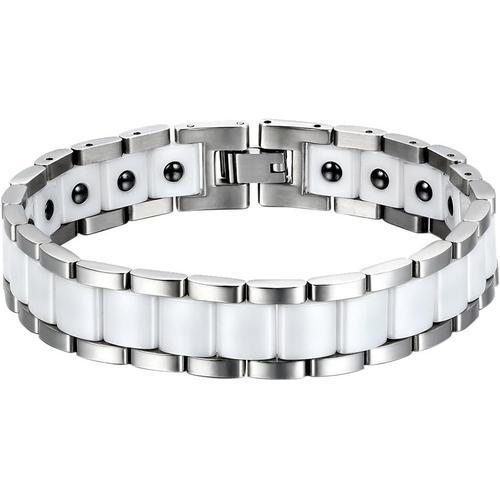 Bracelet Pour Homme Simple Et Élégant, En Acier Inoxydable, Grande ... on Productcaster.