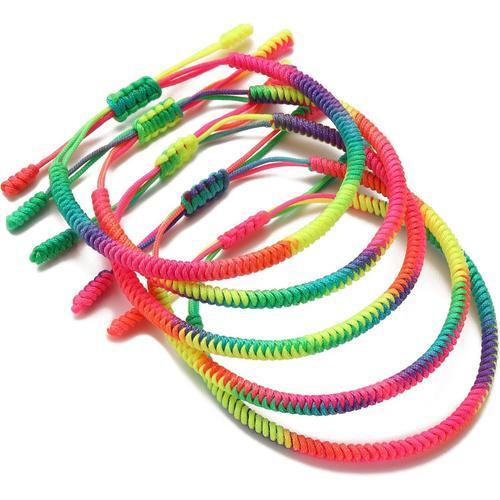 5x Arc-En-Ciel - 5 Bracelets Porte-Bonheur Tibétains + Cadeau Boudd... on Productcaster.