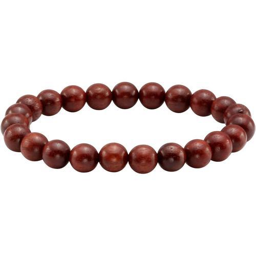 B1. Bracelet Élastique Naturel En Perles De Bois De 8 Mm Pour Homme... on Productcaster.