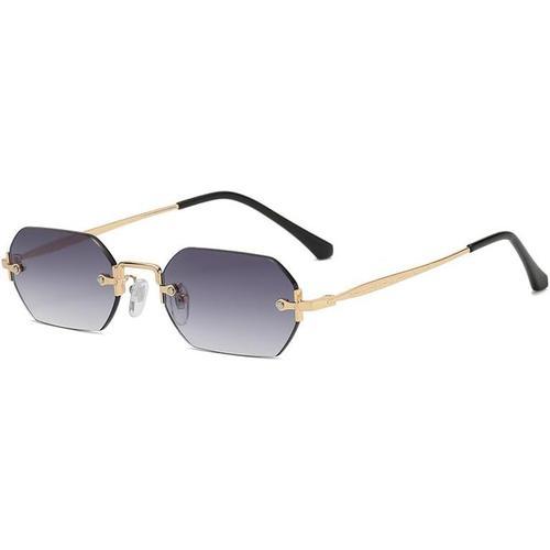 Lunettes De Soleil Carrées Sans Monture Pour Homme Et Femme - Ombré... on Productcaster.