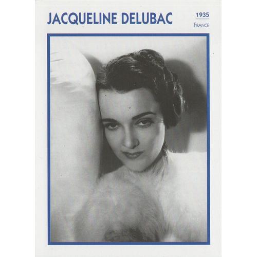 Fiche Portrait De Star Jacqueline Delubac on Productcaster.