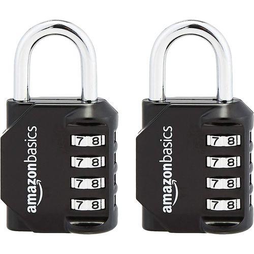 Basics Serrure à combinaison AB-PL111 Cadenas, Noir, lot de 2 on Productcaster.