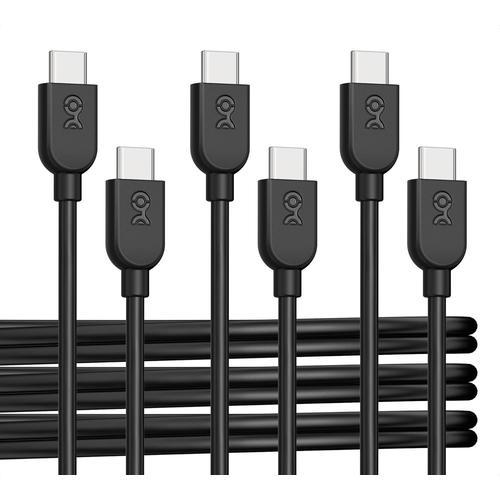 Noir Lot de 3 cables de charge USB C avec Power Delivery 60W - 0,3m... on Productcaster.