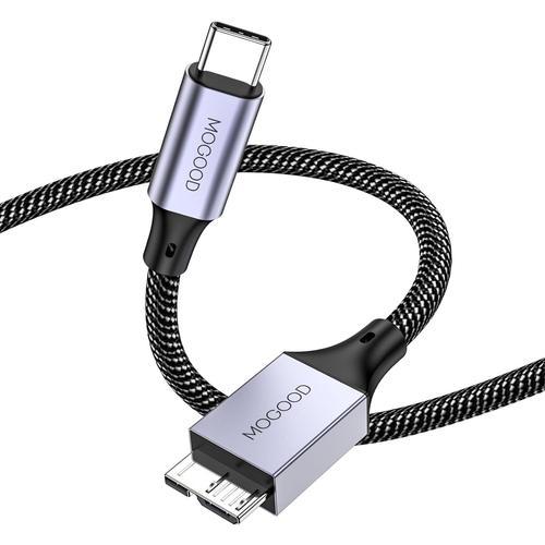 Grey Cable USB C Male vers Micro B (0.5M), Cable Micro B vers USB3.... on Productcaster.