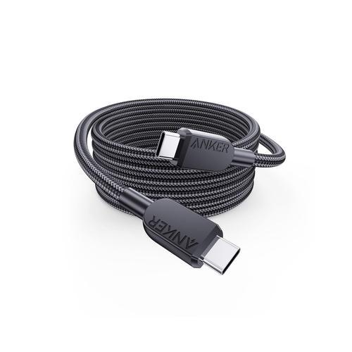 noir cable USB C vers USB C, 240 W cable de charge Type-C en nylon ... on Productcaster.