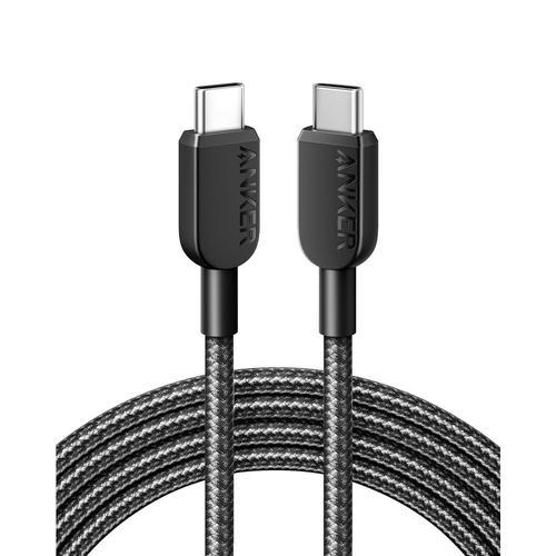 Noir cable USB C vers USB C 2.0, 310 cable de charge USB C (60 W/3 ... on Productcaster.