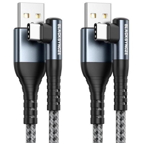 Gris Cable USB C 2M/Lot de 2 3,1A Cable USB C Charge Rapide Nylon T... on Productcaster.