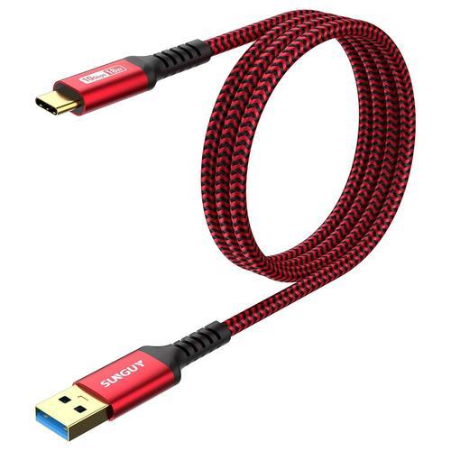 Rouge Cable USB C Charge Rapide, 1M 10Gbps Cable Transfert de Donné... on Productcaster.