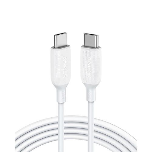 Blanc PowerLine III Cable de charge USB-C vers USB-C 2.0, Cable 100... on Productcaster.