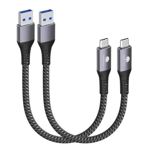 Grey USB C Cable 2Pack 50CM/0.5M Type C Cable Android Auto 3.1 Gen2... on Productcaster.