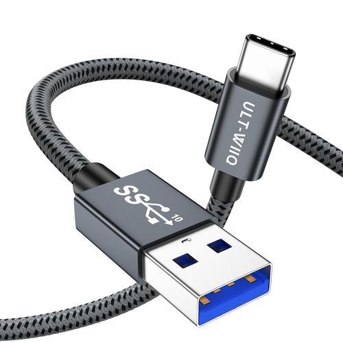 Cable USB C Charge Rapide QC 3.0 AFC Cable USB A vers USB C 10Gbps ... on Productcaster.