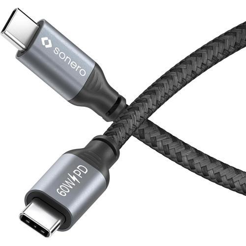 gris/noir Cable de chargement USB-C vers USB-C, cable de chargeme... on Productcaster.