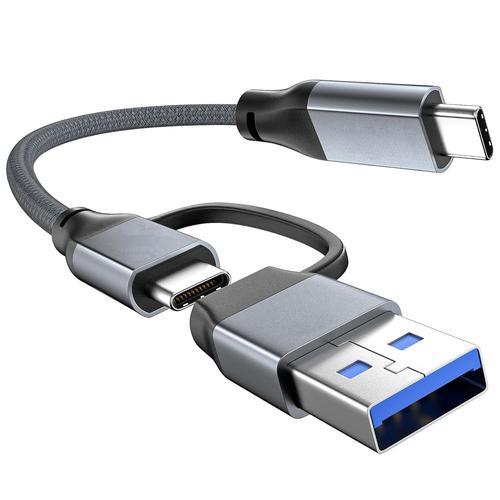 Gris Cable USB C 240W 0.2M, PD 3.1 Charge Rapide USB 3.2 Gen2x2 Dat... on Productcaster.