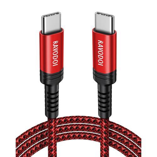 Rouge Cable USB C vers USB C 3M, Cable USB C Charge Rapide PD Cable... on Productcaster.