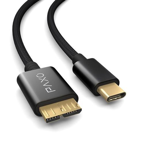 Noir 1m de cable nylon USB C-MICRO USB 3.2 Gen2 pour disque dur, 10... on Productcaster.