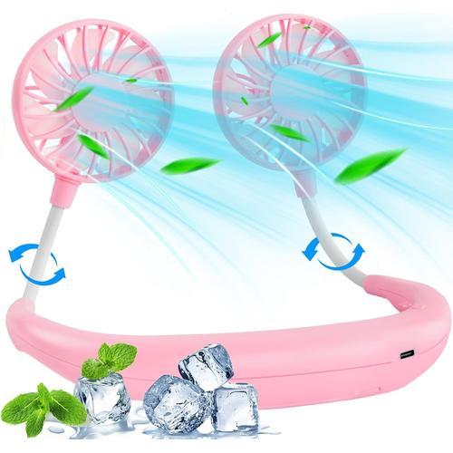 BOSONER Ventilateur de nuque portable - 3 vitesses - USB - Avec flu... on Productcaster.