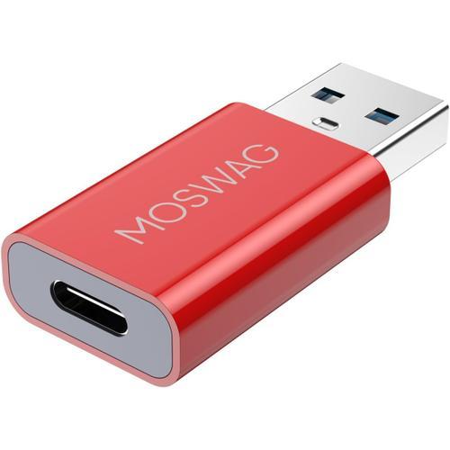 Red Adaptateur USB C Femelle vers USB male, Adaptateur USB C vers U... on Productcaster.