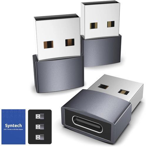 Gray Adaptateur USB c vers USB Pack de 3 Compatible avec iPhone 13/... on Productcaster.