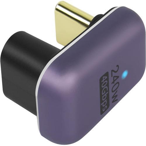 violet foncé 240 W 40 Gbps U forme USB C Adaptateur USB 4.0 Type C ... on Productcaster.