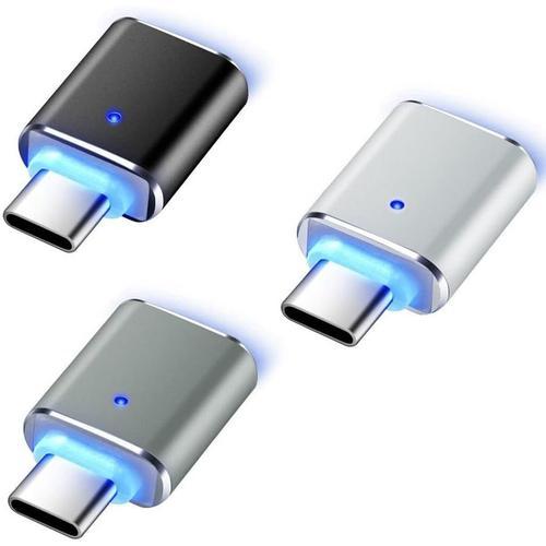 Gris,Noir Adaptateur USB C (Lot de 3), Adaptateur OTG USB C vers US... on Productcaster.