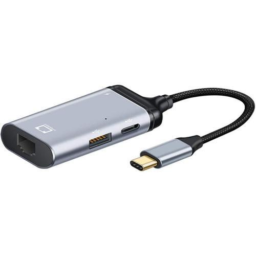 Silver LAN Adaptateur USB-C Type-C USB3.1 vers 1000 Mbps Gigabit Et... on Productcaster.