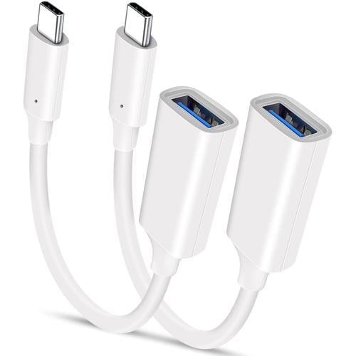 blanc Adaptateur USB C Male vers USB 3.0 Femelle 2-Pack,Convertisse... on Productcaster.