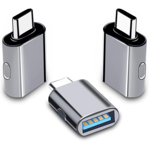 Gris 3 Pièces Adaptateur USB C male vers USB A 3.0 Femelle avec OTG... on Productcaster.