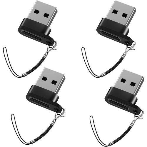 Noir Lot de 4 adaptateurs USB C vers USB C femelle, adaptateur de t... on Productcaster.