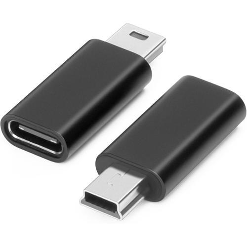 TC-Mini-Black Adaptateur USB C vers Mini USB (Paquet de 2), Adaptat... on Productcaster.