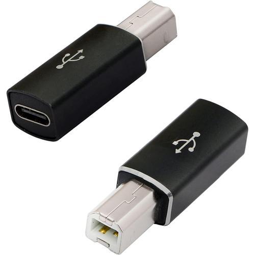 2PCS USB C vers USB B Midi Adaptateur,Type C Femelle vers USB 2.0 I... on Productcaster.