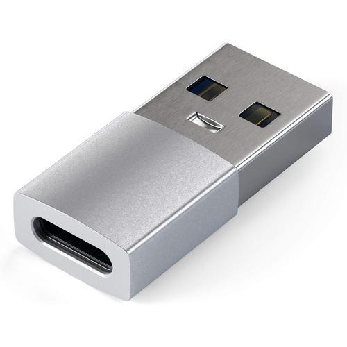 Argent Adaptateur Type-A vers Type-C - USB-A Male vers USB-C Femell... on Productcaster.