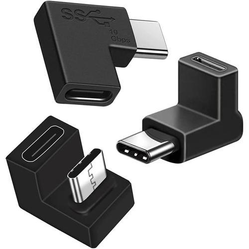 3 types d'adaptateurs à 90 degrés Adaptateur USB C à 90 degrés (Lot... on Productcaster.