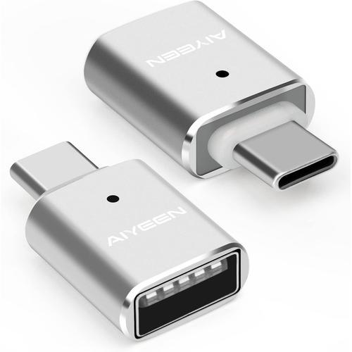 argent Adaptateur USB C vers USB (2 Paquets), Adaptateur OTG USB C ... on Productcaster.