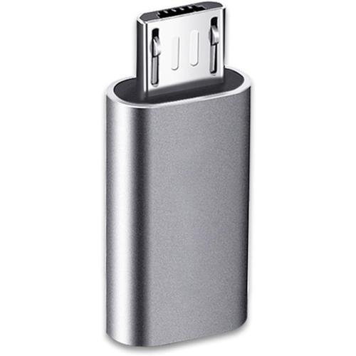 Gris Adaptateur USB C vers Micro USB, Adaptateur Micro USB Male ver... on Productcaster.