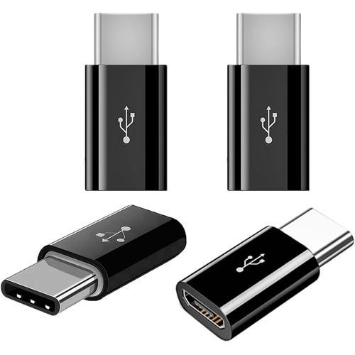 Noir 4 Pièces USB C Adaptateur,Adaptateur USB C vers Micro USB Conn... on Productcaster.