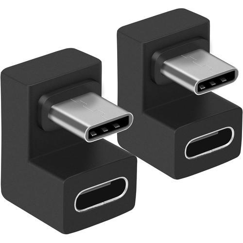 4male--female-U3.1 Adaptateur coudé USB C 180 Degrés, Adaptateur en... on Productcaster.