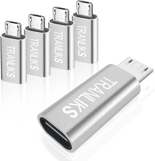 Argent Adaptateur Micro USB vers USB C, (Lot de 5) Adaptateur USB T... on Productcaster.