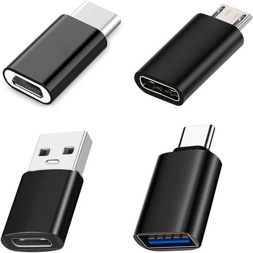 4 Pièces Adaptateurs USB C,Adaptateur USB C vers Micro USB Connecte... on Productcaster.