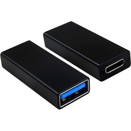 Noir Lot de 2 adaptateurs USB C vers USB 3.0, USB 3.1, USB 3.0 Feme... on Productcaster.