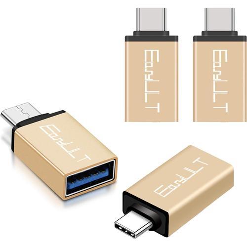 4-Or Adaptateur USB C vers USB 3.04 Pièces, Adaptateur USB OTG Type... on Productcaster.