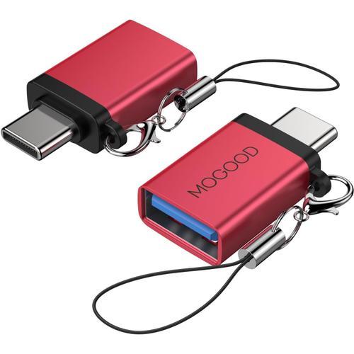 rouge Adaptateur USB C male vers USB 3.0 Femelle, Adaptateur USB ve... on Productcaster.