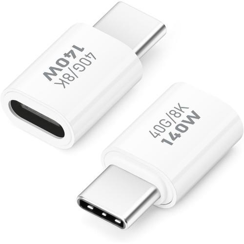 c-c140w-zt-WH Adaptateur USB C 40 Gbps (Pack de 2), Adaptateur USB ... on Productcaster.