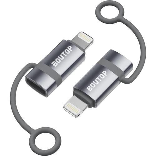 2 paquet, Gris Clair 2023 Certifié Apple MFi Adaptateur USB C vers ... on Productcaster.